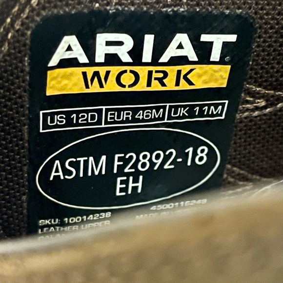 NWT Ariat Men’s Groundbreaker Work Boot - Picture 7 of 10